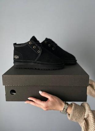 Угги замшевые ugg neumel black