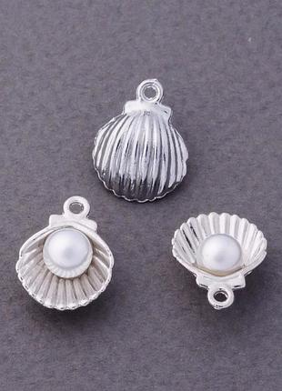 Фурнітура підвіска перлина в мушлі d-12мм фас.7шт