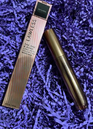 Люксовая тушь объём+длина lawless beauty  the one and done long-wear volumizing mascara4 фото