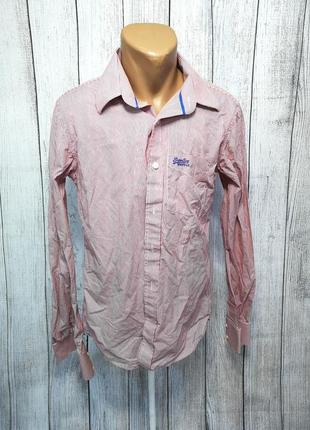 Сорочка стильна superdry, l, cotton, якість, як нова!