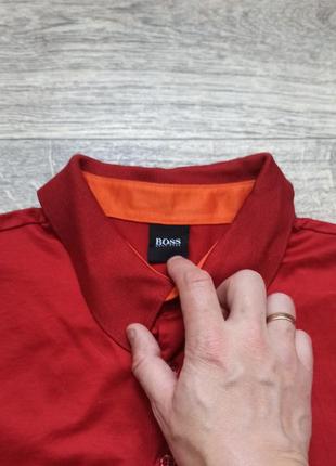 Футболка поло hugo boss, boss orange 🧡🧡🧡3 фото