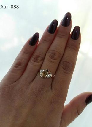 Серебряное кольцо с золотой пластиной8 фото