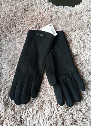 Мягкие замшевые перчатки2 фото