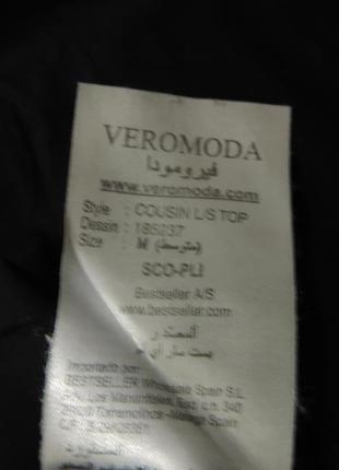 Vero moda черная блуза, рубашка с длинным рукавом, индия5 фото