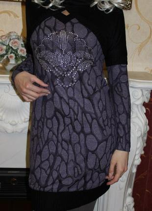 Женское платье с хомутиком (обманка). турция, цена распродажи!4 фото