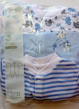 Размеры 0-3 мес, 6-9 мес. остались поштучно человечки жираф early days primark