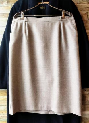 Германия. woolmark  красивая статусная элегантная юбка. миди.3 фото