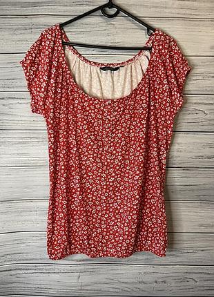 Футболка червона