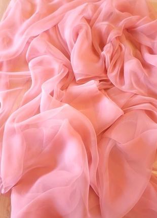 Парео шарф палантин платок розовый4 фото