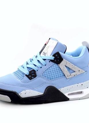 Мужские высокие кожаные кроссовки nike jordan 4 retro#найк