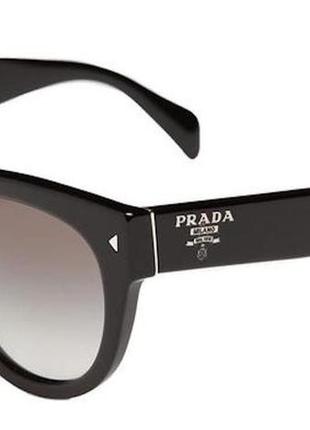 Женские солнцезащитные очки prada spr 03m черного оттенка