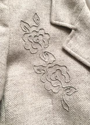 Твидовый шерстяной элегантный пиджак eastex britain6 фото