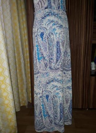 Шикарное длинное в пол макси платье steps  шифон на высокий рост9 фото