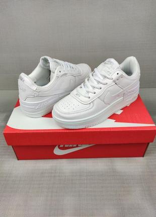 Кроссовки nike air force 1 shadow wall white