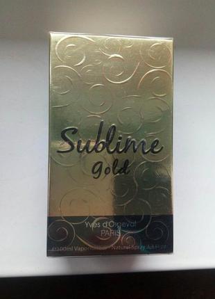 Парфюмированная вода sublime gold