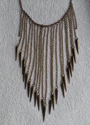 Шикарне намисто з ланцюжків