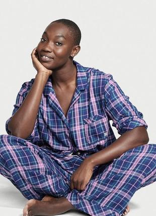 Піжама victoria’s secret оригінал фланелева піжама в клітинку