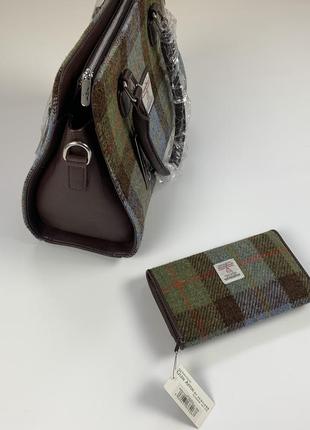 Harris tweed findhorn classic handbag твідова сумка + гаманець2 фото