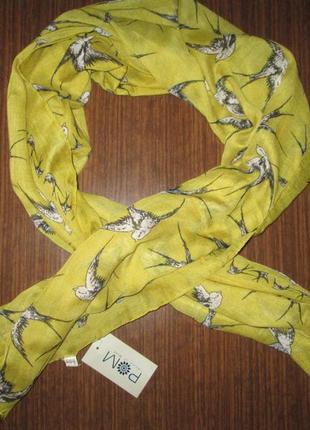 Шарф в птичках