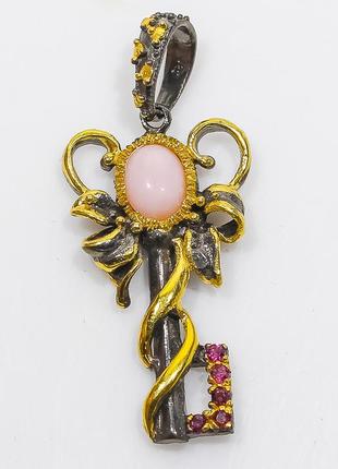 Нове ! срібло 925 пр. підвіска з нат. опалом