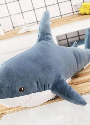 Мягкая игрушка плюшевая акула shark doll 49 см подушка акула подушка объятия top r3 фото