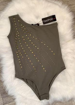 Boohoo боди на одно плечо
