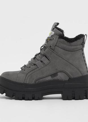 Ботинки женские buffalo aspha nc mid warm grey