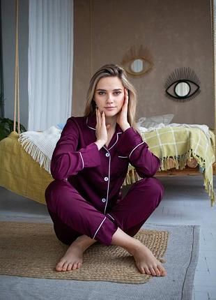 Піжама двійка сорочка і штани шовк армані 8 кольорів