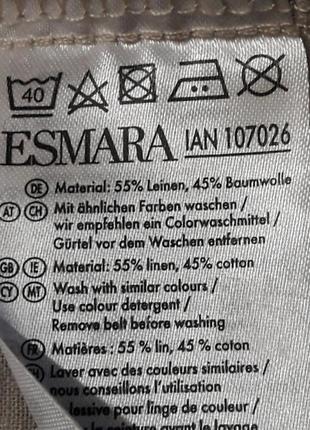 Брендова  нова  льон + бавовна  стильна  сукня  - халат р.16 від  esmara6 фото