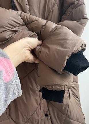 Стеганое пальто удлиненная куртка, s-m5 фото
