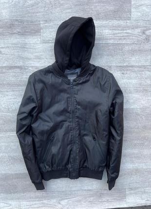 Primark ветровка m черная мужская кофта куртка