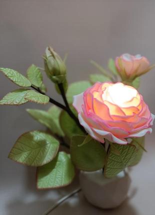 Троянда з ізолону5 фото