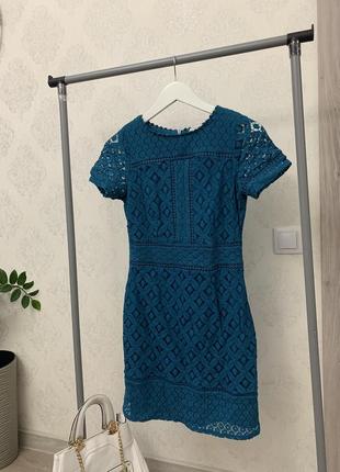 Кружевное мини платье хс 3