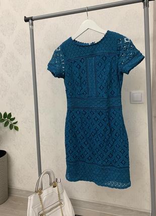 Кружевное мини платье хс 4