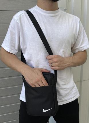 Барсетка чорна nike сумка найк через плече чоловіча5 фото