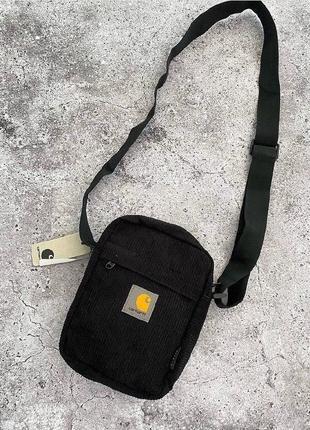 Сумка carhartt через плечо барсетка черная мессенджер кархарт