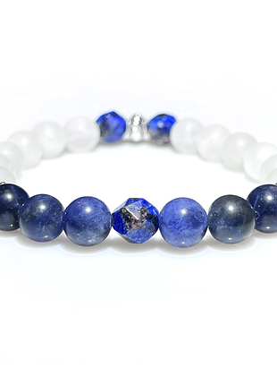 Браслет из натуральных камней stonest line dark blue white