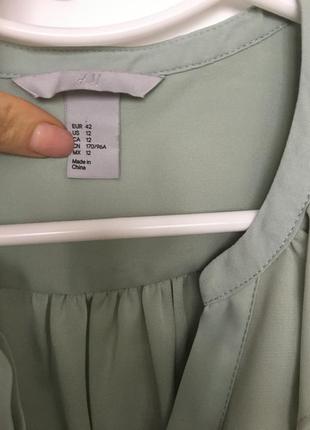 Шифоновая блуза в винтажном стиле с воланами h&m5 фото