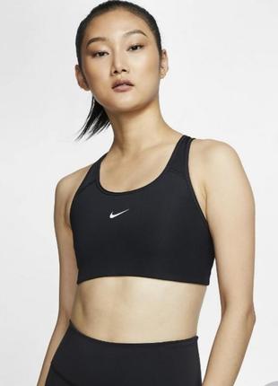 Женский спортивный топ nike dri-fit swoosh s3 фото