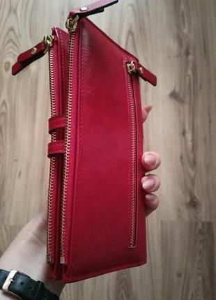 Женский длинный кошелек клатч baellerry красный8 фото