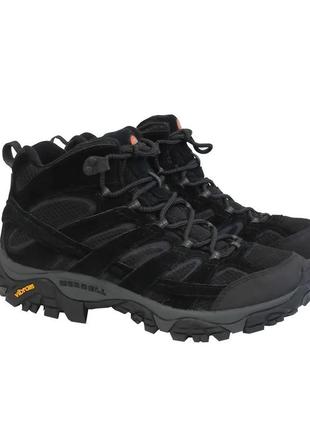 Трекинговые ботинки merrell moab 2 vent черные 11 wide -44р на широкую ногу1 фото