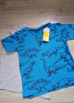 Футболки нові набір 2шт котон польща розмір 110 на 5 років