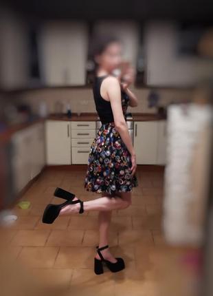 Нарядное платье солнце клеш 3