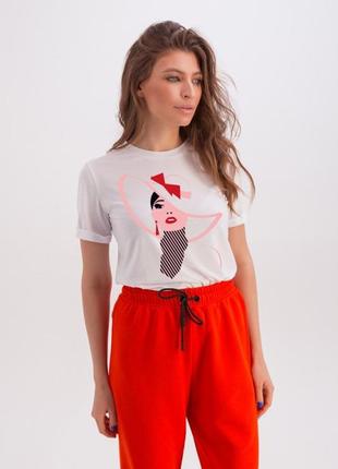 Класична біла футболка «erin»