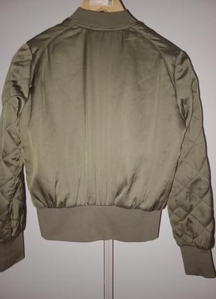 Стильна куртка бомбер h&m, розмер 10/s-m2 фото