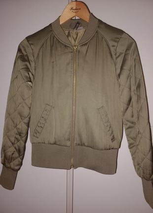 Стильна куртка бомбер h&m, розмер 10/s-m1 фото