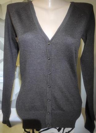 Кофта джемпер пуловер italian merino wool вовна шерсть шоколад