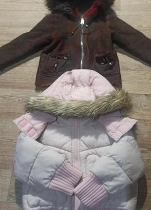 Набор куртка дубленка 2-3 года весна осень