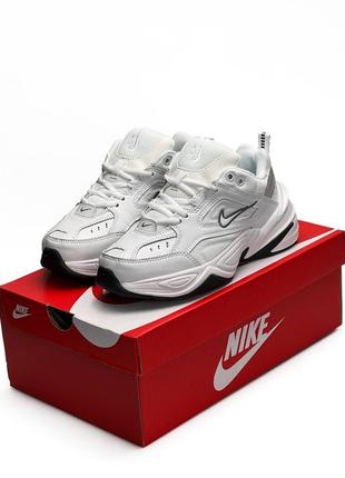 Женские кроссовки nike m2k tekno essential white black#найк