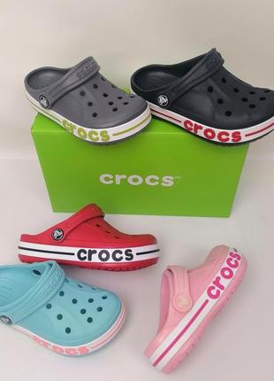 Crocs bayaband дитячі крокси сабо для дівчаток2 фото
